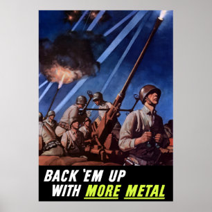 Póster Apóyelos con más metal