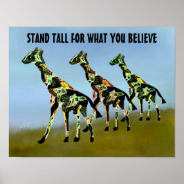 Póster Apoyen A Lo Que Creen Poster De Motivación