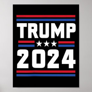 Póster Apoyen a Trump, un criminal convicto de Trump 2024