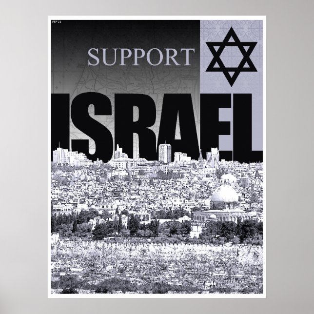 Póster Apoyo a Israel (Frente)