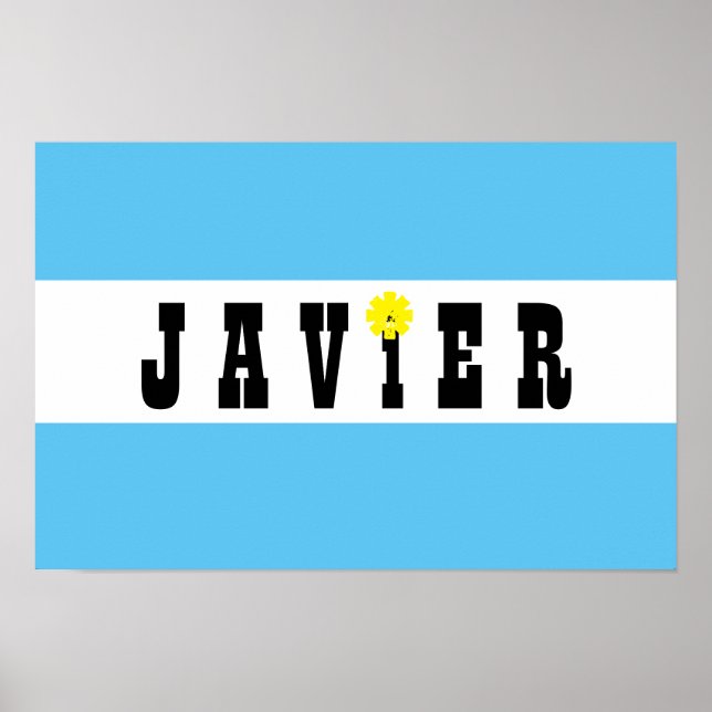 Póster Apoyo a Javier Milei Presidente de Argentina Sí! (Frente)