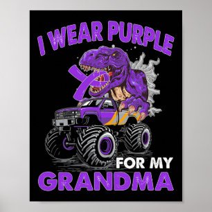 Póster Apoyo a la abuela Monstruo Pancreático contra el C