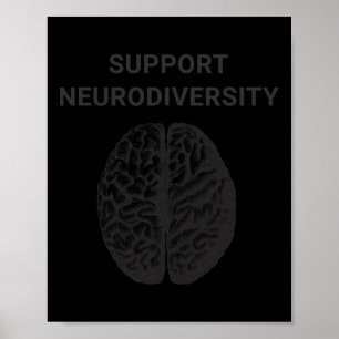 Póster Apoyo a la Conciencia del Autismo Neurodiversidad 