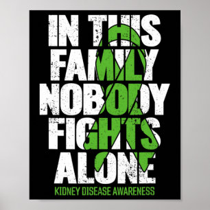 Póster Apoyo a la enfermedad renal - enfermedad renal fam