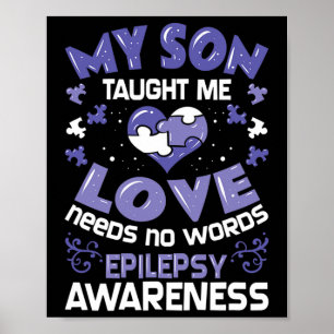 Póster Apoyo a la Epilepsia - Hijo de Conciencia Epilépti