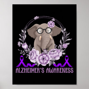Póster Apoyo a la familia del elefante lindo Heimerheimer