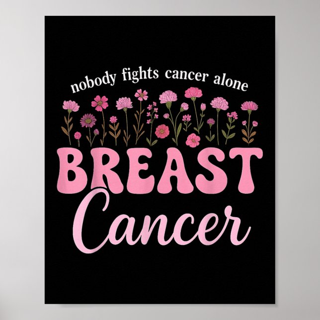 Póster Apoyo a la lucha contra el cáncer de mama (Frente)