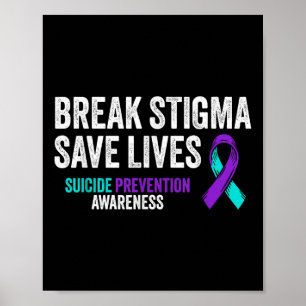 Póster Apoyo a la prevención del suicidio para acabar con