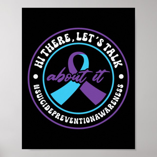 Póster Apoyo a la salud mental 988 Semana de prevención d (Frente)