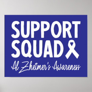 Póster Apoyo a la toma de conciencia del escuadrón Alzhei