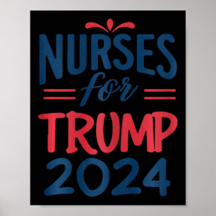 Póster Apoyo a las enfermeras reeleccionarias de Trump 20
