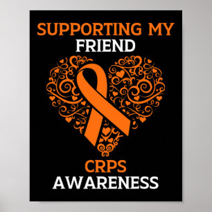 Póster Apoyo A Mi Amigo Rsd Crps Sensibilización Mes Oran