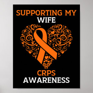 Póster Apoyo a mi esposa RSD Naranja del mes de concienti