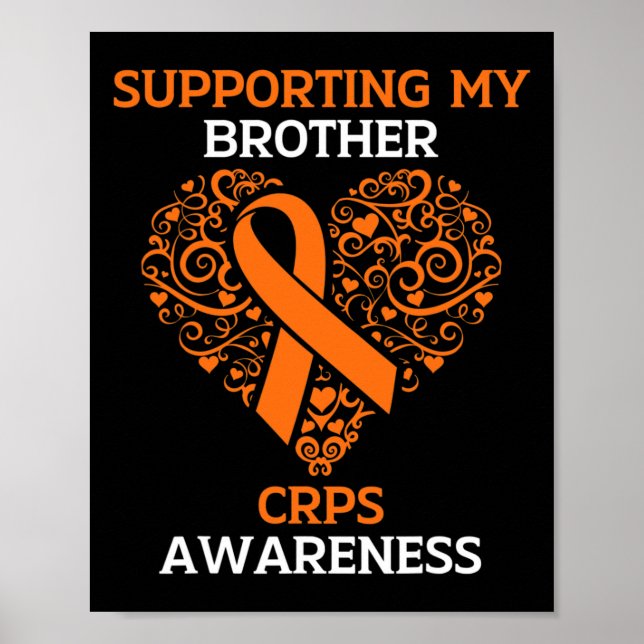 Póster Apoyo A Mi Hermano Rsd Crps Sensibilización Mes Or (Frente)