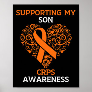 Póster Apoyo A Mi Hijo Rsd Crps Naranja Mes De Conciencia
