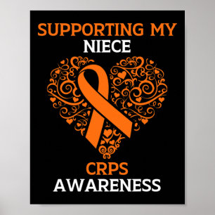Póster Apoyo A Mi Niña Rsd Crps Conciencia Mes Orang