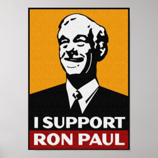 Póster Apoyo a RON PAUL 2012 PARA PRESIDENTE