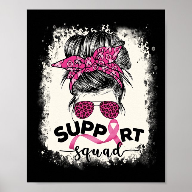 Póster Apoyo a Squad Messy Bun Breast Awareness Pi (Frente)