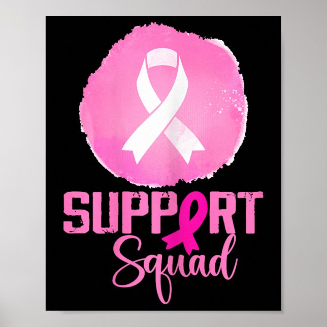Póster Apoyo a Squad Pink Support Squad Breve Cancer Awa (Frente)
