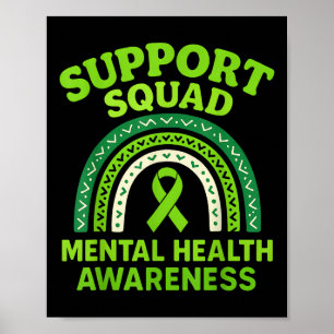 Póster Apoyo a Squad Sunflower Hair Mental Health Awarene