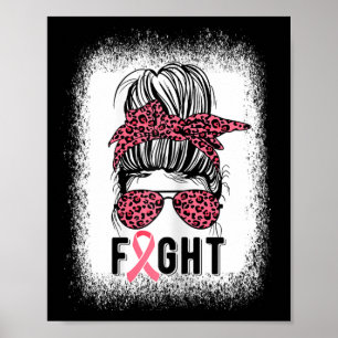 Póster Apoyo al cáncer de mama Cinta rosa Cáncer de Mama