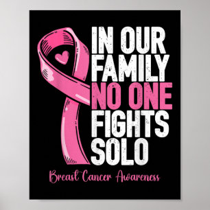 Póster Apoyo al cáncer de mama Familia Mujeres Cáncer de 