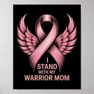 Póster Apoyo al cáncer de mama Octubre rosa Cáncer de mam