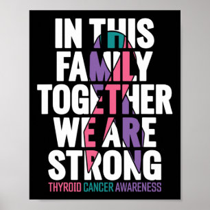 Póster Apoyo al cáncer Familia Concienciación sobre el cá