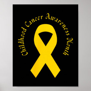 Póster Apoyo al cáncer infantil Familia Cáncer infantil