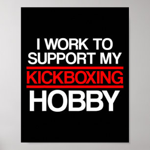 Póster Apoyo de kickboxing Entrenamiento de kickboxing