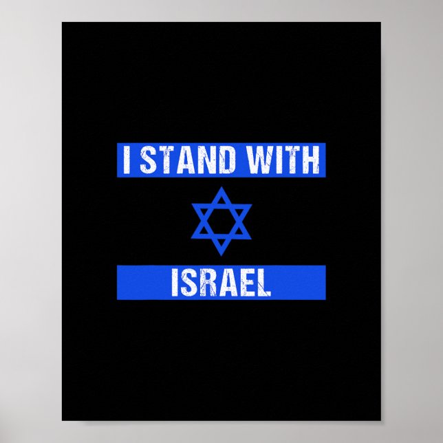 Póster apoyo mi apoyo al legado judío israelí (Frente)