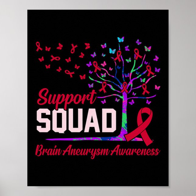 Póster Apoyo Squad Brain Aneurysm Awareness Mes Suppo (Frente)