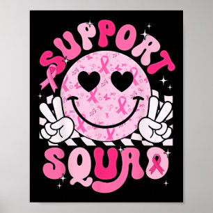 Póster Apoyo Squad Smile Face Sensibilización sobre el cá