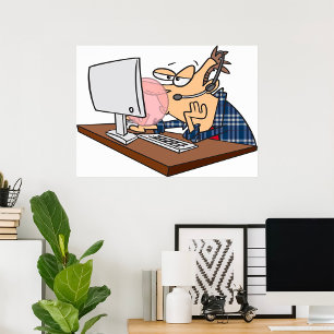 Póster Apoyo Tecnológico Con Una Burbuja