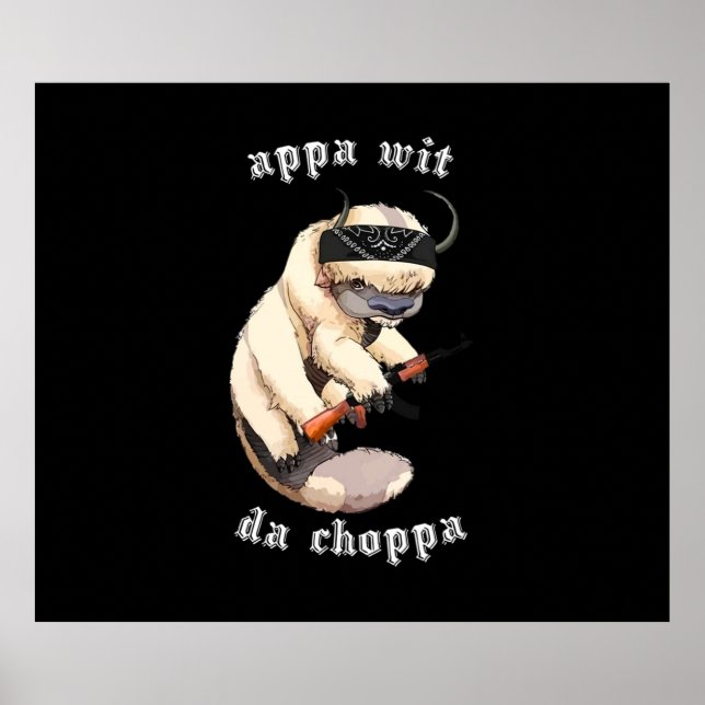Póster Appa Con Tapiz Choppa BNW (Frente)
