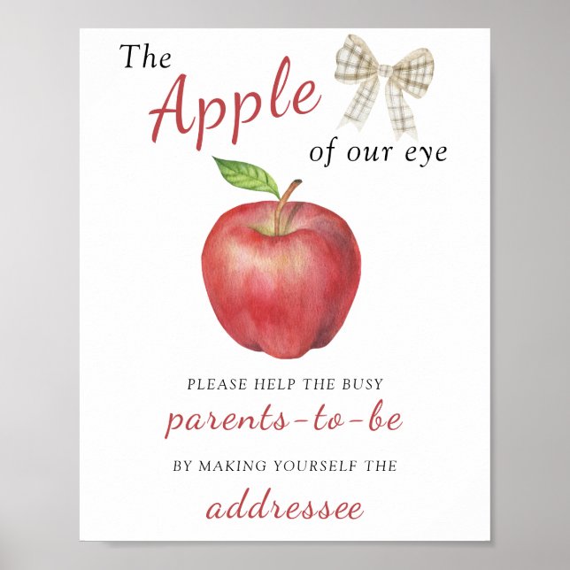 Póster Apple - Ayuda a los futuros padres ocupados (Frente)