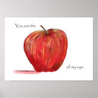 Póster Apple de mi ojo