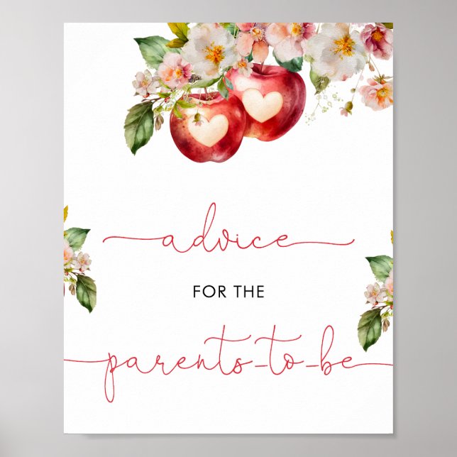 Póster Apple de nuestro Rótulo de consejos oculares (Frente)