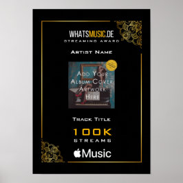 Póster Apple Music Streaming Award