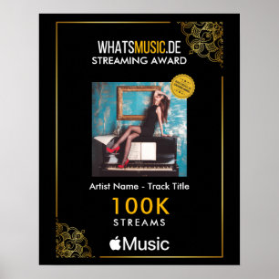Póster Apple Music Streaming Award Poster