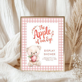 Póster Apple of Eye Gingham Baby Shower Display Shower