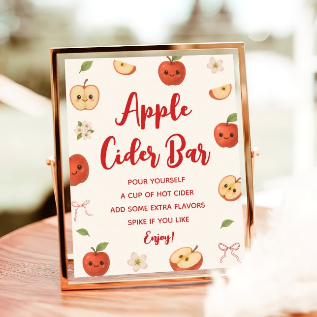 Póster Apple of My Eye Baby Shower Apple Cider Bar (Subido por el creador)