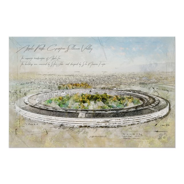Póster Apple Park (Anverso)