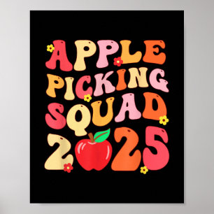 Póster Apple Picking Squad 2025 Fall Farmer Orchard