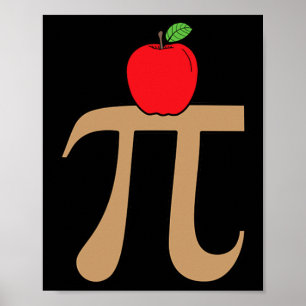 Póster Apple Pie Pi Math Pun