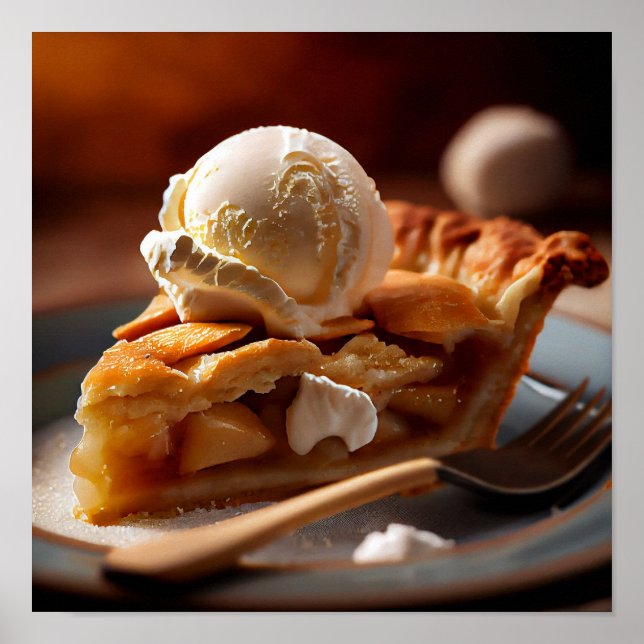 Póster Apple Pie - Yummy Kitchen Wall Art (Frente)
