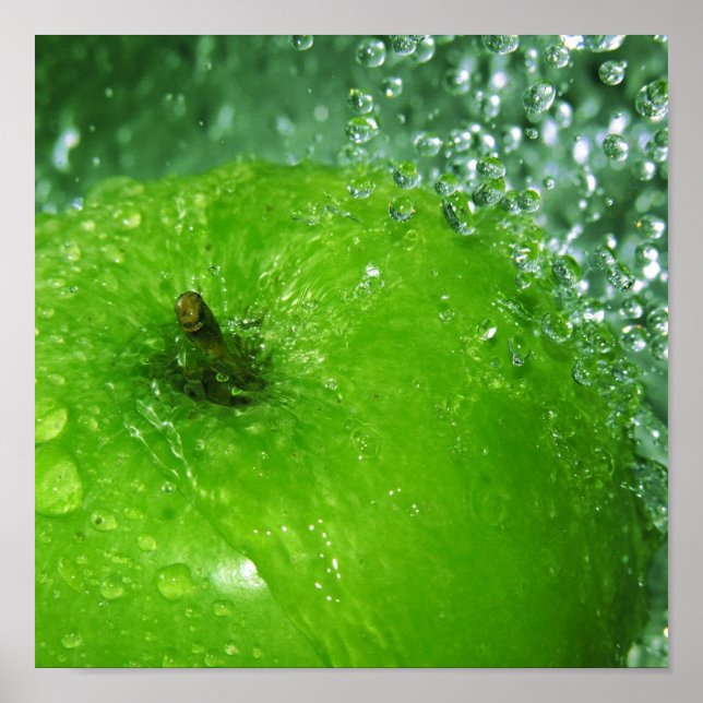 Póster Apple Splash (Frente)