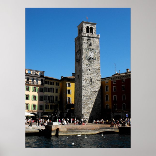 Póster Apponale Tower Riva del Garda Italia (Frente)