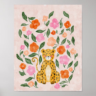 Póster Apreciable Chita Floral: Encantadora acuarela