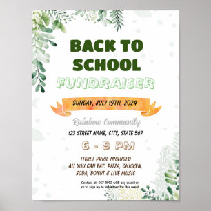 Póster Apreciación de la vegetación editable Volante de a